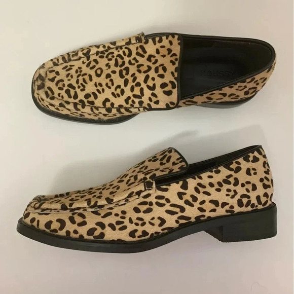 Moussy Leopard Print Loafers Size 6 - Picture 1 of 9